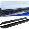Wusecssy 2 pedane laterali per MG HS 2018-2024, pedane laterali in alluminio KuXuan nero (con staffe)