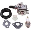 CLoxks Accessori Carburatore per Kawasaki TH43 TH48 KBH48A Carburatore Carb Kit Trimmer Decespugliatore Carburatore Candela Primer Lampadina Carb Guarnizione Accessori Moto