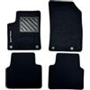 Dp carpet Tappetini compatibili per Opel Crossland-X dal 2017 con logo ricamato e battitacco (1 RICAMO)