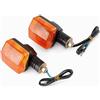 YWQJIOPM Indicatori di Direzione Coppia di indicatori di direzione adatti per NPS50 Ruckus 50 CB750 XR650L XR250L CB125 VTR250 per Interceptor Zoomer 50 CBR600F