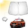 BIBIBO BMW X1 U11 Copertura Parabrezza Auto Compatibile con BMW X1 U11 / X1 F48 2016-2025 Auto Parasole Anteriore Pieghevole Copertura Parabrezza AntiUV