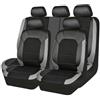 AYVNFI 9 Pezzi Auto Set Coprisedili, per Lexus UX/CT/RZ | UX 300 350 / CT A10 CT200h / RZ 450e Pelle Set Completo Durevole Traspirante Comfort Impermeabile Protect Accessori,A
