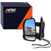 ATEC Germany 1x Specchio retrovisore elettrico sinistro riscaldato con sensore di temperatura Specchio laterale convesso con grandangolare Compatibile con CITROËN JUMPER, FIAT DUCATO, PEUGEOT BOXER