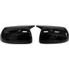 Sovxbgw Retrovisori laterali Per Kia Per Picanto 2012-2025 2x Adesivi Specchietto Retrovisore Copertura Ala Tappo Esterno Custodia Accessori Calotte Bopri Specchietti(No Light Black)