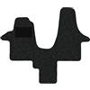 Alpha-Tex Produktions- und Handels GmbH Tappetini adatti per VW T5 Tipo 7E, 7J, 7H 2-Sitzer (Costruzione 2003-2015), Robust antracite | 1 pz. | Bordo grigio