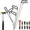 PJJUHS Italiano Kit di Aste in Acciaio Inox per Riparazione Ammaccature Carrozzeria Auto Strumenti per Rimozione Difetti Set Levabolli Carrozzeria