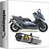 MOTOTOPGUN arrow 73507PK scarico omologato race-tech titanio fondello carby compatibile con yamaha tmax t-max 500 yp 2008 2009 2010 2011 mototopgun