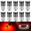 KATUR 1156 BA15S 7506 1073 1095 Lampadina a LED 3014 54 Chipset 650 Lumens per Segnale di Direzione Back Up Freno Anteriore Stop Stop Parking RV Lights, Brilliant Red (Pack of 10)