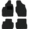 Alpha-Tex Produktions- und Handels GmbH Tappetini adatti per Mitsubishi Pajero Pinin Tipo H6W, H7W (Costruzione 1999-2007), Robust antracite | 4 pz. | Bordo blu scuro