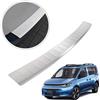 CHROMEMASTER | Protezione paraurti Posteriore | Compatibile con VW Caddy IV 2021 | Acciaio INOX, Argento opaco | Protegge la vernice del paraurti