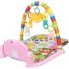 HUOLE Palestrina Tappeto Gioco per Neonati In morbido Tessuto Con Arco Giochi Removibili Giocattoli Peluche Pendenti e Specchio Gioco Educativo Prima Infanzia Multicolore