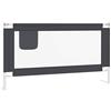 vidaXL Sponda Letto Sicurezza Bambini Grigio Scuro 150x25 cm Tessuto