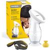 Medela Portalatte in silicone con tappo a prova di perdite, ventosa e cordino, 100 ml