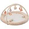 Nattou Palestrina con Arco di Gioco e Molte Attività, Riccio Zoe e Gatto Lana, Cotone e Poliestere, Ca. 90 cm, Mila, Zoe e Lana, Beige