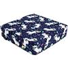 Chickwin Cuscino Rialzo Sedia per Bambini, Chickwin Baby Toddler Cuscino Alzasedia Lavabile Smontabile Regolabile Portatile Booster Sedile per Tavolo da Pranzo (unicorno bianco,32x32x8cm)