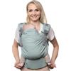 Boba X Marsupio - Regolabile da Neonato a Bambino, Marsupio Ergonomico 2-in-1 Frontale e Zaino con Spallacci Incrociabili (Nebbia Marina)