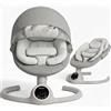 BEBE2LUXE ALPHA, Sdraietta dondolo automatico per neonato fino a 9 kg, Altalena Eletrica con Melodie, Telecomando,Timer, silenzioso
