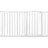 Safetots Cancelletto di Sicurezza Extra Alto con Parte Superiore Incurvata, 189cm - 198cm, Bianco Opaco, Extra Alto con 100cm di Altezza, Montaggio a Pressione per Scale, Barriera di Sicurezza