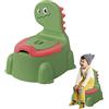 Erice Vasino per bambini, vasino separato per addestrare i dinosauri, con schienale in gomma antiscivolo, vasino per bambini e bambine (Gerry)