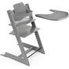Stokke Tripp Trapp - Seggiolone per bambini da 6 a 36 mesi, regolabile e ergonomico, con vassoio e colore Grigio Tempesta