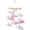 Generico Crib Neonatii - Mobile Per Lettino | Mobile Per Culla | Giocattolo A Forma Di Nuvolaa Culla | Giocattolo Da Appendere Al Passeggino | Gioco Rilassante In Feltro Decorativo La Cameretta Dei