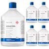 AIESI® Soluzione fisiologica salina (5x500 ml) per lavaggi nasali, aerosol e irrigazione con tappo richiudibile AQUASTERIL, Sodio cloruro 0,9% per cassetta pronto soccorso