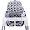JYOKO KIDS Cuscino per il seggiolone compatibile con Ikea antilop, 100% Cotone (Black Rayo)