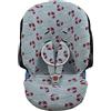 JYOKO KIDS Fodera per seggiolino auto in cotone compatibile con Cybex Aton Cloud-Q-M-2-4-5 (ATON 2, Crabby)