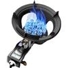 Generico Fornello A Gas Commerciale, Fornello A Gas Ad Alta Efficienza Da 15 KW A 12 Cavità, Bruciatore In Ghisa Antivento, Con Protezione Contro La Fiamma, For Pentole Da 30-50 Cm(LPG)