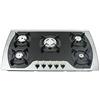 SHZICMY Piano cottura a gas 5 fiamme, bruciatore regolabile per piano cottura a gas, gas propano, Autark, Batteria Accensione automatica a impulsi, 940 x 560 x 185 mm