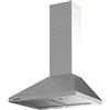 Taurus - Cappa aspirante decorativa, acciaio inox, larghezza 60 cm, 650 m3/h di estrazione, 3 velocità, comandi meccanici, efficienza A, 200 W, filtri alluminio lavabili multistrato, LED