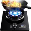 KKJPL Cucina A Gas Da 33 Cm, 1 Bruciatore, 5,2 KW, 9 Cavità, Fuoco Alto, Timer, Portapentole In Ghisa In Vetro Temperato Nero Con Protezione Antispegnimento(LPG)