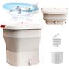 MUVLUX Lavatrice Pieghevole Lavatrice Portatile - Mini Lavatrice Pieghevole, lavatrici compatte for Piccoli Oggetti, Lavatrice Portatile 2 in 1 Mini Lavatrice Portatile (Grande capacità) (Color : B)