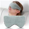 Sivio Maschera per dormire ponderata per donna - Cuscino riscaldabile e raffreddabile per occhi in cotone oscurante, cinturino regolabile per un relax profondo (Rosa)