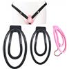 YZWDQYHDYS Dispositivo di castità con clip Fufu per gabbia di castità, 2 pezzi con 1 cintura yoga, set di castità invisibile regolabile traspirante -A32IT (Bianco)