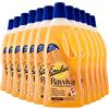 Emulsio Ravviva Parquet Detergente per Pavimenti in Legno Formula con Olio di Mandorla Estratti di Legno di Sandalo Elevato Potere Pulente Azione Protettiva Profumo Lunga Durata - 12 Flaconi da 750ml