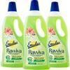 Emulsio Ravviva Doppia Fragranza Detergente Pavimenti ad Azione Igienizzante Formula Prima&Dopo con Fiori di Limone e Camelia Profumo a Lunga Durata per Tutti i Tipi di Pavimento - 3 Flaconi da 750ml