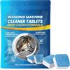 Mnozreo Pastiglie Pulizia Profonda Della Lavatrice,4PC(Pulitore per Lavatrice,Detergente,Washing Machine Cleaner,Solida Effervescente)