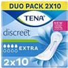 Tena Discreet - Extra Assorbente per Incontinenza Moderata, 2 x 10 Pezzi