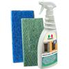 MARBEC SMACCHIA INFISSI 750ML + TAMPONE BLU + TAMPONE LEGNO Detergente Smacchiatore per Infissi e Serramenti | Per Legno Esterno Scolorito da Sole e Agenti Atmosferici