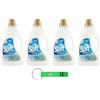 Beni Culinari 4x Soft Ammorbidente Classic Blue 50 Lavaggi,Soffice morbidezza sui tuoi capi ed intenso profumo,3Lt + Portachiavi Beni Culinari in Omaggio