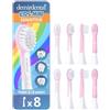 demirdental Mini testine per spazzolino da denti per bambini, compatibili con Philips Sonicare Kids - Testine di ricambio mini Sensitive - Testine per spazzolino mini dai 3 ai 6 anni - Rosa