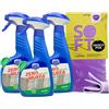 FEI FAN 3x A. Max Zero Muffa Senza Cloro, Ideale Per Carta Da Parati e Tessuti, Inodore 500ml + Panno SOFT In Lattice, Formato 30x30cm