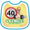 realGOOS Bavaglia bavaglione pisello buon compleanno happy birthday 40 anni scherzo gadget per adulti 18+