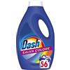 Dash Detersivo Lavatrice Liquido, 224 Lavaggi (4 x 56), Salva Colore, Colori Brillanti e Pulizia Profonda