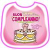realGOOS Bavaglia bavaglione buon compleanno hot sexy party umoristico torta per lei con pisello gadget per adulti 18+