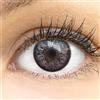 GLAMLENS Lenti a contatto colorate grigio - mensili - con porta lenti a contatto - grigie naturali in silicone idrogel - 2 pezzi - DIA 14,00 mm - 0.00 diottrie senza correzione