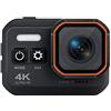 DIGNIFE Action Camera, Camcorder impermeabile for il corpo del telecomando della fotocamera sportiva 4K DV. Black Portable.