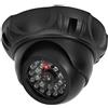 Akozon Akozon Telecamera di Sicurezza con Simulazione Cupola - Telecamera di Sorveglianza Finta Realistica con Luce LED Lampeggiante per la Sicurezza di Casa, Ufficio e Negozi