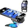 Generico Zoom Lens for iphone, Nano Zoom 200x for iphone, 200x Phone Mini Microscope with Polarizer, High-Tech Clip-On Lens, HD, Built-in Light, for iPhone and Android (Black)